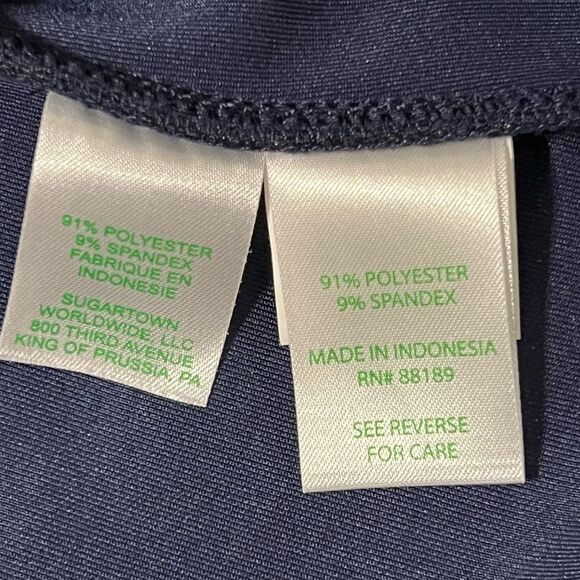 Lilly Pulitzer Daisy Laser Cut Scuba Dress Sz XS Navy Preppy Resort Country Club - Picture 11 of 13